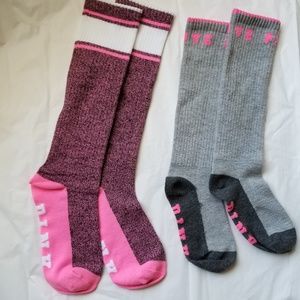Victoria Secret Love Pink 2 pack Crew socks